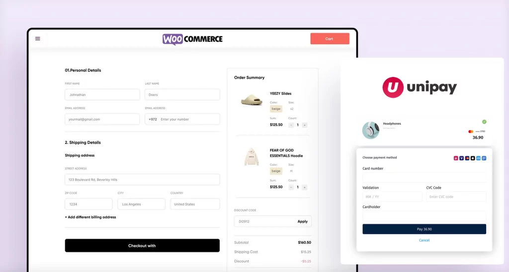 unipay checkout for woocommerce